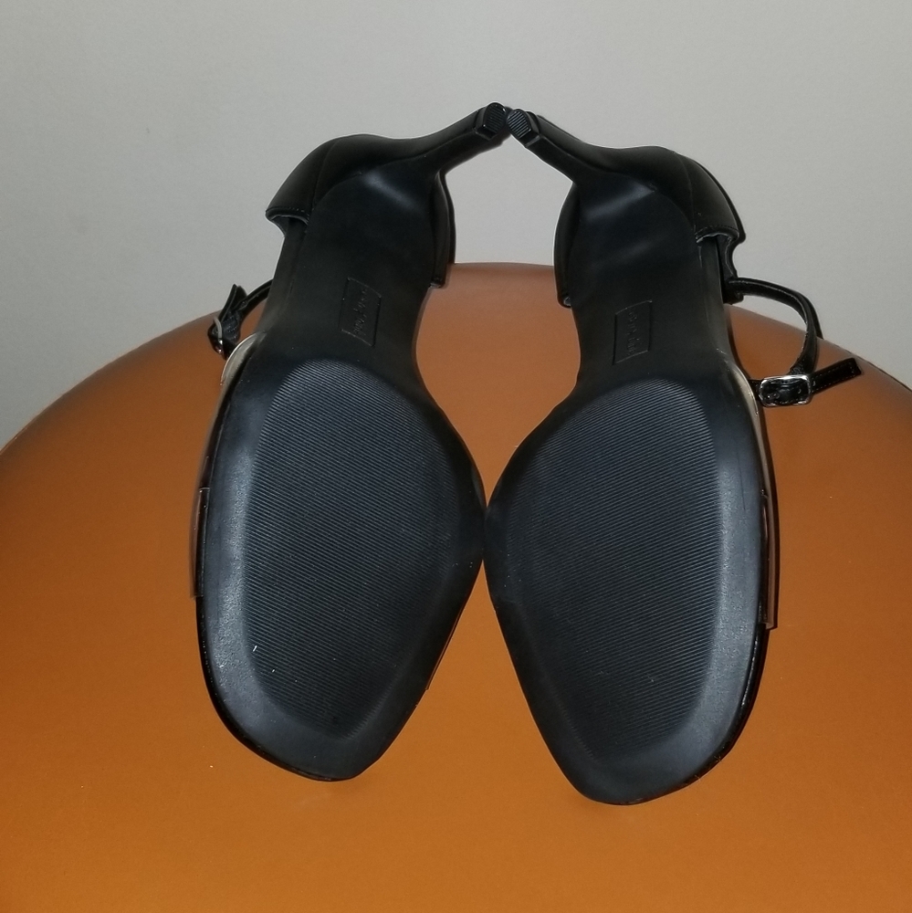 Seven Dails Shoes Women's Size 8 Black & clear Ankle Strap Heels - Picture 5 of 5